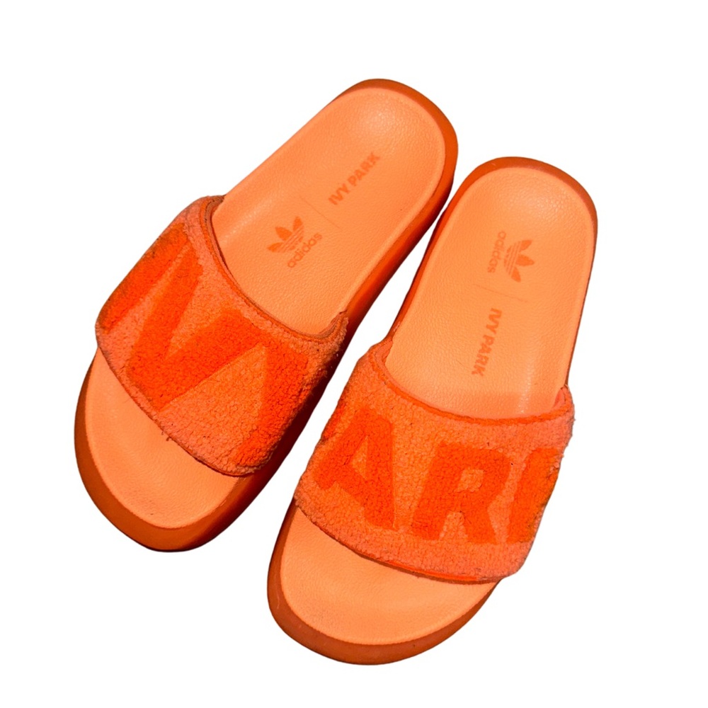 Adidas x Beyoncé Ivy Park ‘Screaming Orange’ (GX1196) Slides Size: 4 - Picture 1 of 9